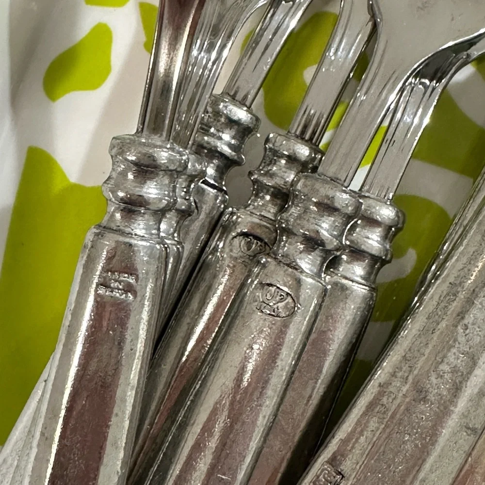 Williams Sonoma Alton Valpeltro Pewter & Stainless Flatware (1) place setting